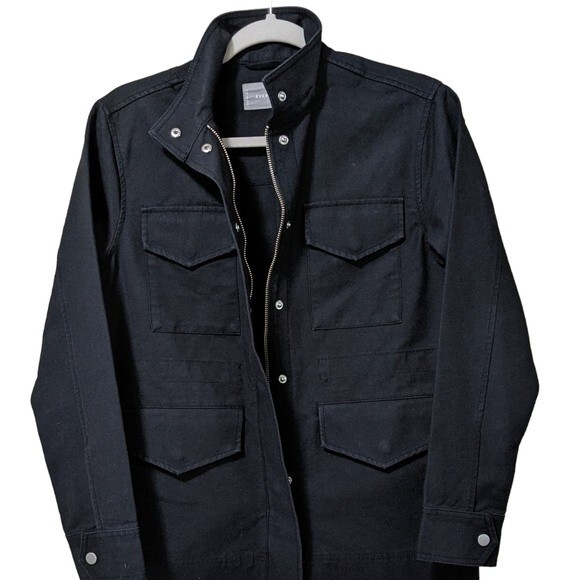 Everlane The modern utility military-esque zip front cotton jacket black  XS - Picture 8 of 8